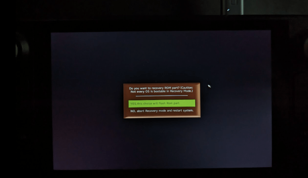 Flash Recovery Options