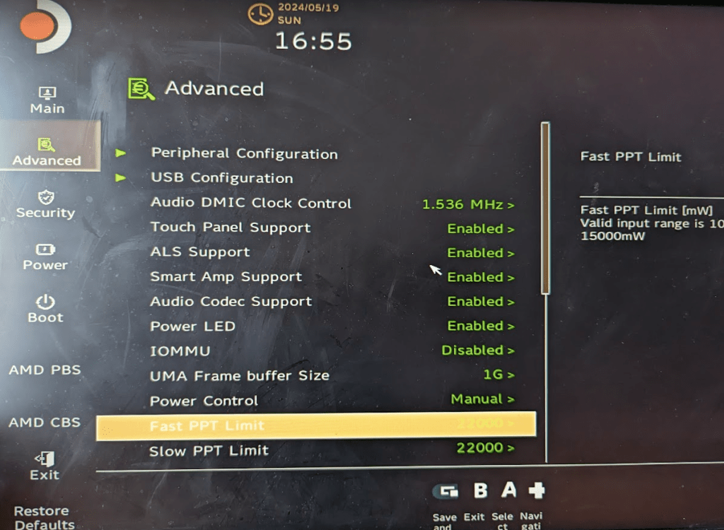 Fast/Slow PPT Override